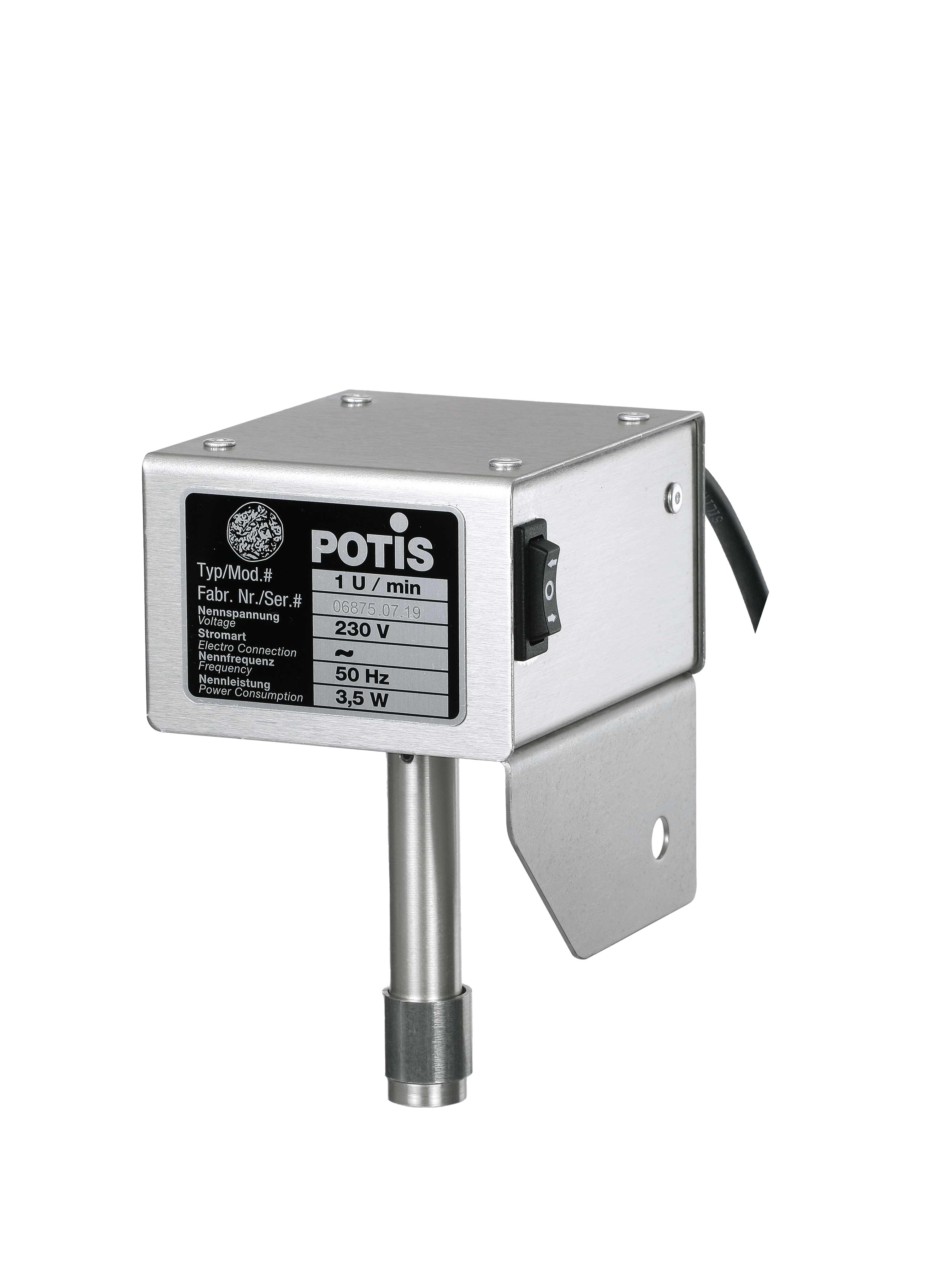Potis 1 RPM Motor Drive with Housing - Replacement