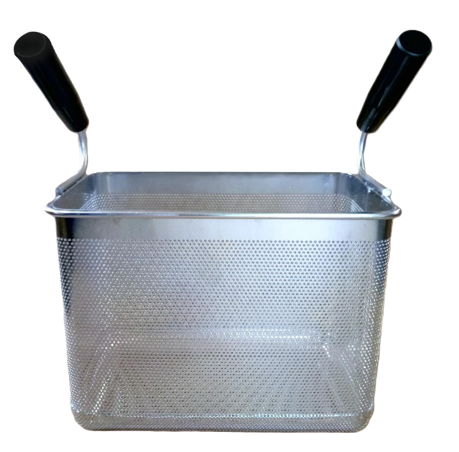 Pasta Cooker Rectangular Basket with Two Handles, Third Size 1/3