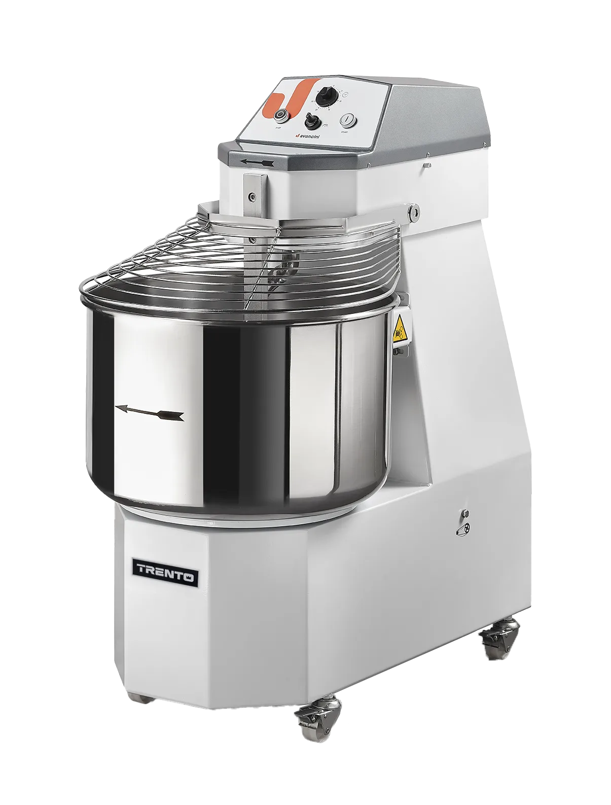 Avancini SPV50 66.5 qt Heavy-Duty Spiral Dough Mixer, 10 Speeds | Trento – 240 V, 5.5 HP / 4100 W, 1 Ph